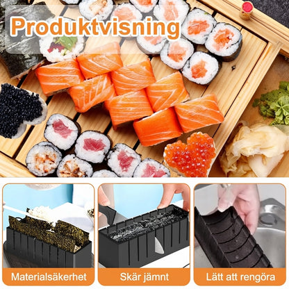Sushimaker Set 10 delar – Formar för Sushi och Risbollar