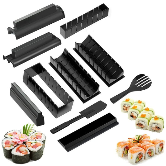 Sushimaker Set 10 delar – Formar för Sushi och Risbollar
