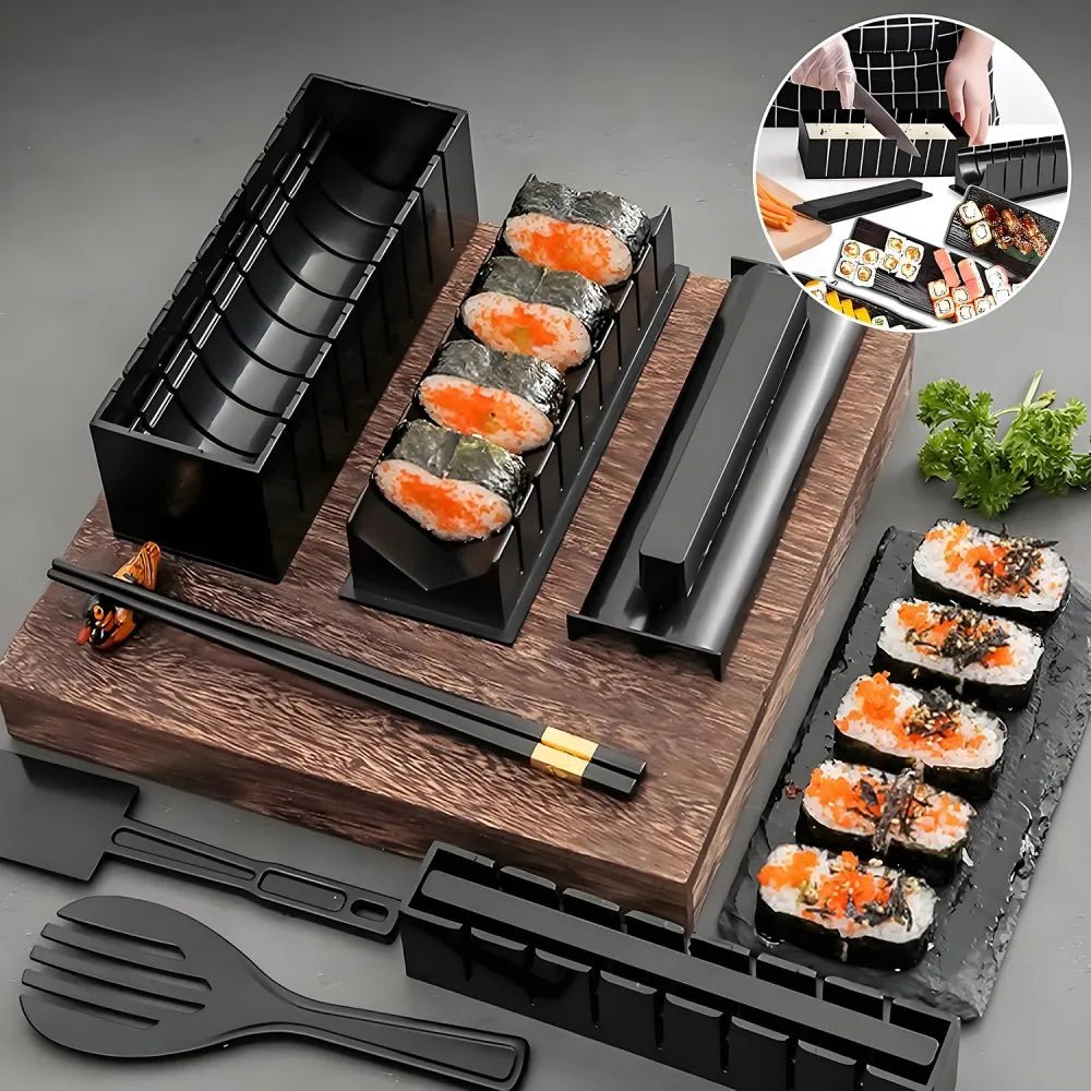Sushimaker Set 10 delar – Formar för Sushi och Risbollar