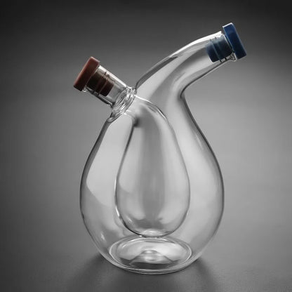 2-i-1 Kryddflaska i Glas – För Olja, Vinäger och Sås