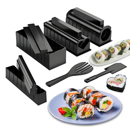 Sushimaker Set 10 delar – Formar för Sushi och Risbollar