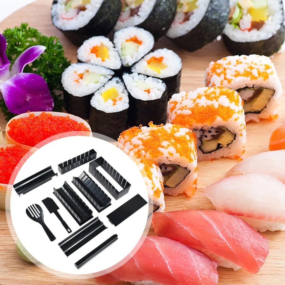 Sushimaker Set 10 delar – Formar för Sushi och Risbollar
